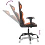 Silla gaming de masaje cuero sintético negro y naranja de , Sillones para videojuegos - Ref: Foro24-345405, Precio: 121,69 €,...