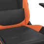 Schwarzer und orangefarbener Massage-Gaming-Stuhl aus Kunstleder von , Gaming-Stühle - Ref: Foro24-345405, Preis: 121,69 €, R...