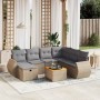 Gartensofa-Set mit beigem Kissenmix, 8-teilig aus PE-Rattan von , Gartensets - Ref: Foro24-3265077, Preis: 567,15 €, Rabatt: %