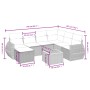 Gartensofa-Set mit beigem Kissenmix, 8-teilig aus PE-Rattan von , Gartensets - Ref: Foro24-3265077, Preis: 567,15 €, Rabatt: %