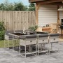 Garten-Essgruppe 7-teilig und hellgraue Kissen aus synthetischem Rattan von , Gartensets - Ref: Foro24-3211271, Preis: 444,75...