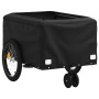 Schwarz-roter Fahrradanhänger aus Eisen, 30 kg von , Fahrradanhänger - Ref: Foro24-94097, Preis: 83,99 €, Rabatt: %