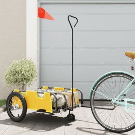 Iron bicycle trailer and yellow Oxford cloth by , Bicycle trailers - Ref: Foro24-94190, Price: 77,26 €, Discount: %