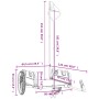 Fahrradanhänger aus Eisen und gelbem Oxford-Stoff von , Fahrradanhänger - Ref: Foro24-94190, Preis: 77,20 €, Rabatt: %