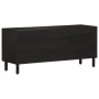 Solid black mango wood TV cabinet 105x33x46 cm by , TV Furniture - Ref: Foro24-356819, Price: 113,87 €, Discount: %