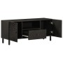 Mueble de TV madera maciza de mango negro 105x33x46 cm de , Muebles TV - Ref: Foro24-356833, Precio: 134,25 €, Descuento: %