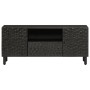 Mueble de TV madera maciza de mango negro 105x33x46 cm de , Muebles TV - Ref: Foro24-356833, Precio: 134,25 €, Descuento: %