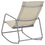 Silla mecedora de jardín textilene crema 95x54x85 cm de vidaXL, Sillas de jardín - Ref: Foro24-47929, Precio: 52,37 €, Descue...