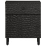 Mesita de noche madera maciza de mango negra 50x33x60 cm de , Mesitas de noche - Ref: Foro24-356827, Precio: 90,11 €, Descuen...