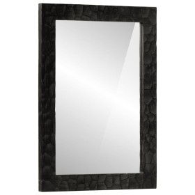 Bathroom mirror solid mango wood and black glass 50x70x2.5 cm by , Mirrors - Ref: Foro24-356850, Price: 69,62 €, Discount: %