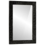 Bathroom mirror solid mango wood and black glass 50x70x2.5 cm by , Mirrors - Ref: Foro24-356850, Price: 69,56 €, Discount: %