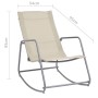 Garden rocking chair in cream textilene 95x54x85 cm by vidaXL, Garden chairs - Ref: Foro24-47929, Price: 52,34 €, Discount: %