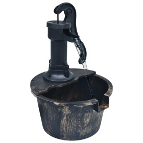 Tonnenförmiger Gartenbrunnen mit Pumpe von vidaXL, Brunnen und Wasserfälle - Ref: Foro24-48231, Preis: 42,69 €, Rabatt: %