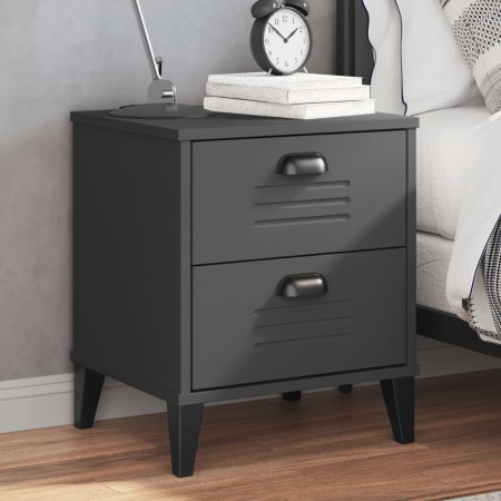 VIKEN bedside table in anthracite gray engineered wood by , Nightstands - Ref: Foro24-374910, Price: 62,27 €, Discount: %