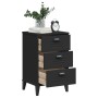 VIKEN nightstand black engineered wood by , Nightstands - Ref: Foro24-374912, Price: 78,03 €, Discount: %