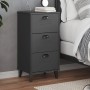 VIKEN bedside table in anthracite gray engineered wood by , Nightstands - Ref: Foro24-374919, Price: 88,52 €, Discount: %