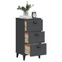 VIKEN bedside table in anthracite gray engineered wood by , Nightstands - Ref: Foro24-374919, Price: 88,52 €, Discount: %