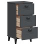 VIKEN bedside table in anthracite gray engineered wood by , Nightstands - Ref: Foro24-374919, Price: 88,52 €, Discount: %