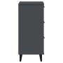 VIKEN bedside table in anthracite gray engineered wood by , Nightstands - Ref: Foro24-374919, Price: 88,52 €, Discount: %