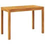 Mesa de comedor de jardín madera maciza de acacia 110x55x75 cm de , Mesas de jardín - Ref: Foro24-366368, Precio: 105,27 €, D...