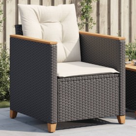 Gartenstuhl mit schwarzen synthetischen Rattankissen von , Gartenstühle - Ref: Foro24-366321, Preis: 88,99 €, Rabatt: %