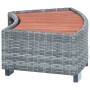 Gray PE rattan hot tub step 92x45x25 cm by vidaXL, Pool stairs and ramps - Ref: Foro24-46461, Price: 92,86 €, Discount: %