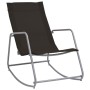 Silla mecedora de jardín textilene negra 95x54x85 cm de vidaXL, Sillas de jardín - Ref: Foro24-47928, Precio: 47,67 €, Descue...