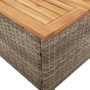 Tisch und Stühle mit Kissen 3 Stück PE Rattan graues Akazienholz von , Gartensets - Ref: Foro24-366314, Preis: 224,48 €, Raba...