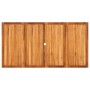 Mesa de jardín ratán sintético madera acacia negro 180x90x75 cm de , Mesas de jardín - Ref: Foro24-366279, Precio: 222,99 €, ...