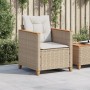 Gartensessel mit beigen synthetischen Rattankissen von , Gartenstühle - Ref: Foro24-366323, Preis: 99,33 €, Rabatt: %