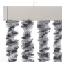 Gray black and white chenille fly curtain 100x230 cm by , Mosquito nets for windows - Ref: Foro24-377338, Price: 65,21 €, Dis...