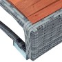 Gray PE rattan hot tub step 92x45x25 cm by vidaXL, Pool stairs and ramps - Ref: Foro24-46461, Price: 92,86 €, Discount: %