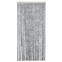 Gray black and white chenille fly curtain 56x200 cm by , Mosquito nets for windows - Ref: Foro24-377333, Price: 35,88 €, Disc...