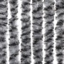 Gray black and white chenille fly curtain 56x200 cm by , Mosquito nets for windows - Ref: Foro24-377333, Price: 35,88 €, Disc...