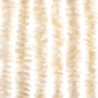 Beige and white chenille anti-fly curtain 100x220 cm by , Mosquito nets for windows - Ref: Foro24-377344, Price: 64,08 €, Dis...