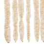 Beige-weißer Chenille-Fliegenschutzvorhang, 100 x 220 cm von , Moskitonetze für Fenster - Ref: Foro24-377344, Preis: 64,15 €,...