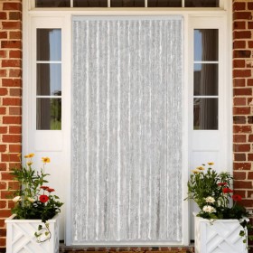 Gray chenille fly curtain 56x185 cm by , Mosquito nets for windows - Ref: Foro24-377346, Price: 35,13 €, Discount: %