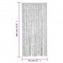 Gray chenille fly curtain 56x185 cm by , Mosquito nets for windows - Ref: Foro24-377346, Price: 35,10 €, Discount: %