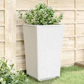 Planters 2 units PP white 32.5x32.5x57 cm by , Pots and planters - Ref: Foro24-367849, Price: 65,24 €, Discount: %