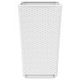 Planters 4 units PP white 32.5x32.5x57 cm by , Pots and planters - Ref: Foro24-367854, Price: 123,99 €, Discount: %