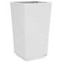 Planters 4 units PP white 32.5x32.5x57 cm by , Pots and planters - Ref: Foro24-367854, Price: 123,99 €, Discount: %