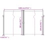 Toldo lateral retráctil marrón 200x600 cm de , Sombrillas - Ref: Foro24-4004854, Precio: 166,99 €, Descuento: %