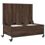 Mesa de centro con ruedas madera ingeniería marrón 91x55x34 cm de , Mesas de centro - Ref: Foro24-842300, Precio: 72,50 €, De...