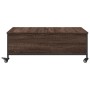 Brown engineered wood coffee table with wheels 91x55x34 cm by , Coffee table - Ref: Foro24-842300, Price: 72,60 €, Discount: %