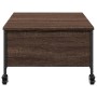 Mesa de centro con ruedas madera ingeniería marrón 91x55x34 cm de , Mesas de centro - Ref: Foro24-842300, Precio: 72,50 €, De...