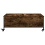 Coffee table with wheels engineered oak wood 91x55x34 cm by , Coffee table - Ref: Foro24-842298, Price: 70,77 €, Discount: %