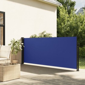 Blue retractable side awning 120x300 cm by , Umbrellas - Ref: Foro24-4004281, Price: 87,05 €, Discount: %