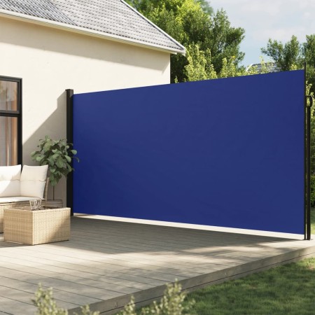 Toldo lateral retráctil azul 220x300 cm de , Sombrillas - Ref: Foro24-4004371, Precio: 121,62 €, Descuento: %