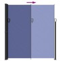 Toldo lateral retráctil azul 220x300 cm de , Sombrillas - Ref: Foro24-4004371, Precio: 121,62 €, Descuento: %