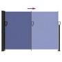 Blue retractable side awning 140x500 cm by , Umbrellas - Ref: Foro24-4004416, Price: 103,78 €, Discount: %